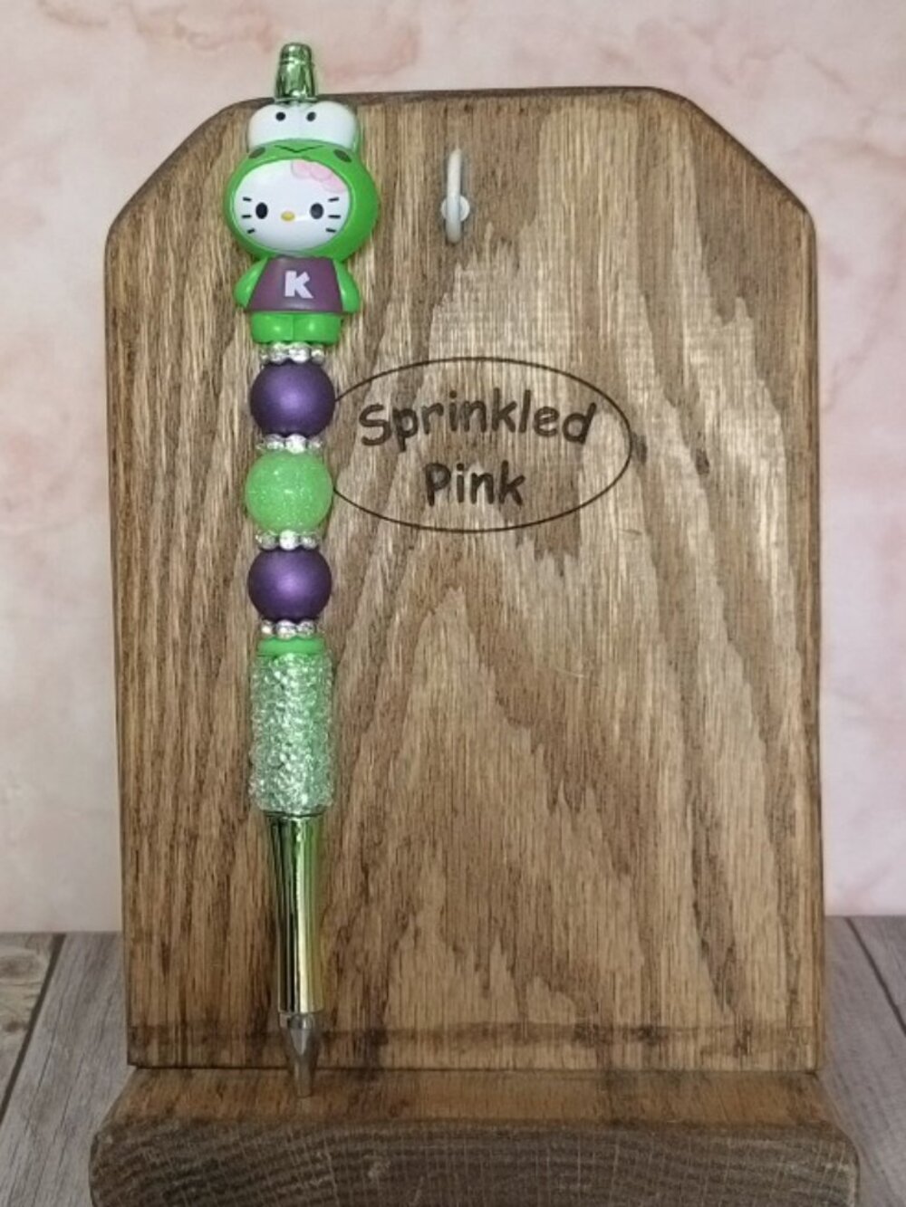 #HK-903 Handmade Beaded Pen Hello Kitty Keroppi